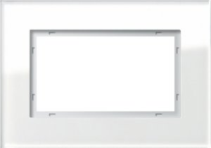 Gira 100112 Abdeckrahmen 1,5fach Gira Esprit Glas Weiss