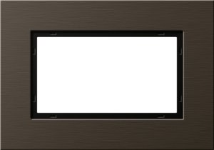 Gira 1001127 Abdeckrahmen 1,5fach Gira Esprit Aluminium Braun