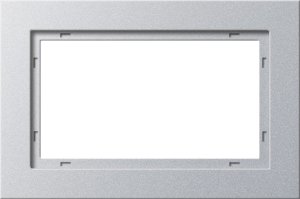 Gira 100125 Abdeckrahmen 1,5fach Gira E2 Farbe Alu