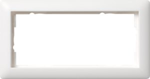 Gira 100204 Abdeckrahmen 2fach ohne Mittelsteg Standard 55 Reinweiss matt