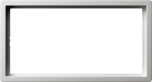 Gira 1002112 Abdeckrahmen 2fach ohne Mittelsteg Flaechenschalter Reinweiss