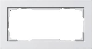 Gira 100229 Abdeckrahmen 2fach ohne Mittelsteg Gira E2 Reinweiss