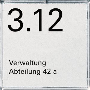Gira 107100 Tuer/Orientier.schild 1fach Event E2