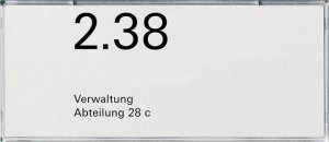 Gira 107200 Tuer/Orientier.schild 2fach Event E2