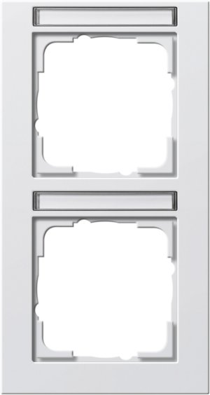 Gira 110222 Abdeckrahmen 2fach BSF senkrecht Gira E2 Reinweiss matt