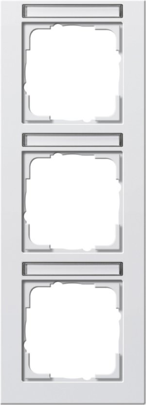 Gira 110329 Abdeckrahmen 3fach BSF senkrecht Gira E2 Reinweiss