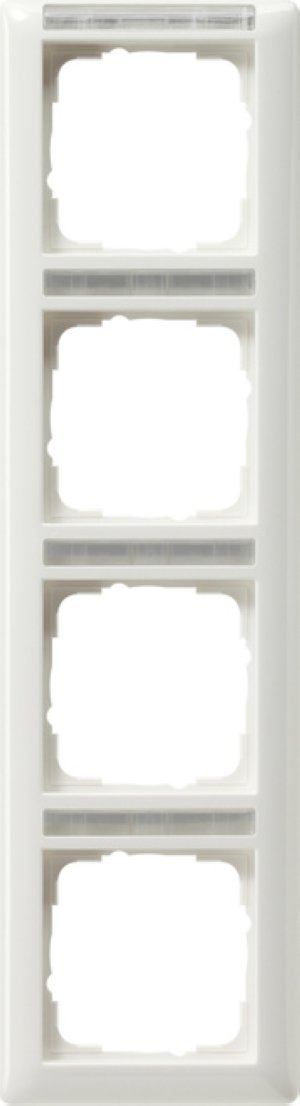 Gira 111403 Abdeckrahmen 4fach BSF senkrecht Standard 55 Reinweiss