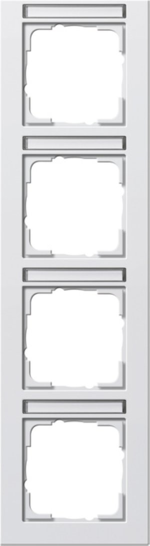 Gira 111429 Abdeckrahmen 4fach BSF senkrecht Gira E2 Reinweiss