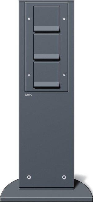Gira 134128 491mm 3xSCHUKO KS Energiesaeule Anthrazit