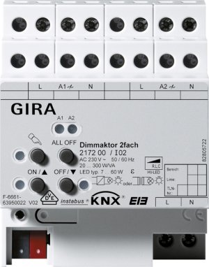GIRA Universal-Dimmaktor 2-fach 217200