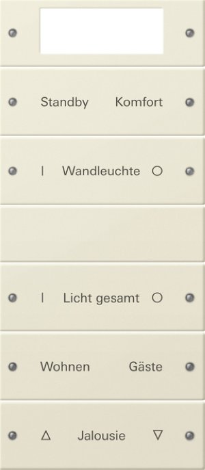 GIRA Wippenset 5f beschriftb.Plus 221501