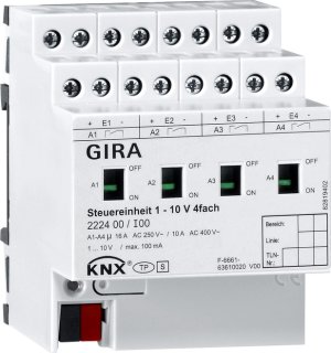 GIRA Steuereinheit 1 - 10 V 4f Ha 222400