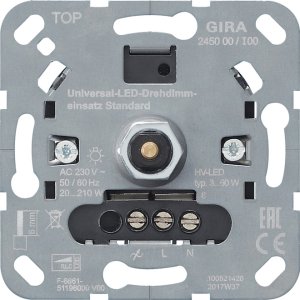 GIRA Uni-LED-Drehdimmeinsatz 245000