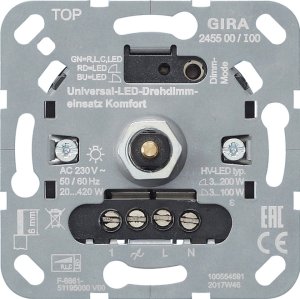 GIRA Uni-LED-Drehdimmeinsatz 245500