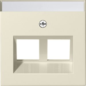 Gira 264001 Abdeckung BSF Modular Jack 30° 2fach System 55 Cremeweiss