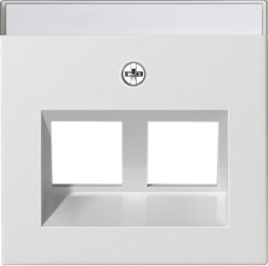 Gira 264003 Abdeckung BSF Modular Jack 30° 2fach System 55 Reinweiss