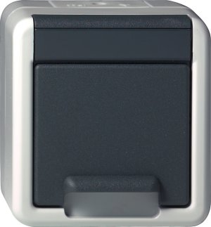 GIRA SCHUKO KDWG AP Grau  444030