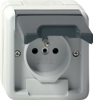 GIRA Steckd. Erdstift KD + SH WG 448530