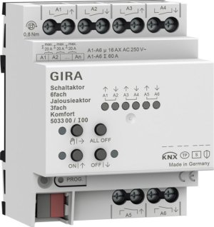 GIRA Schalt-/Jal.aktor 6f/3f 16 A 503300