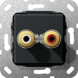 Gira 566510 WBT-0710 Cu nextgen? Schraubanschluss Einsatz Schwarz matt