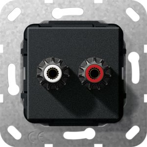 Gira 566610 WBT-0708 Cu nextgen? Schraubanschluss Einsatz Schwarz matt