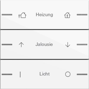 GIRA Wippenset 3f indiv. Tastsens 576303