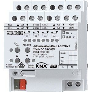 Jung 2504REGHE KNX Jalousieaktor 4fach