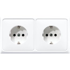 Jung CD522BF Kabel-Kanal-SCHUKO-Steckdos