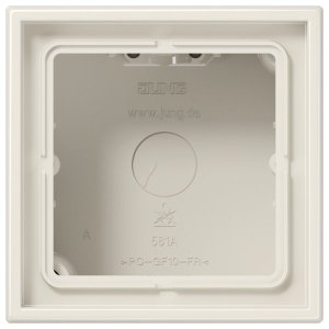 Jung LS581AW Aufputz-Kappe m. Rahmen 1fa