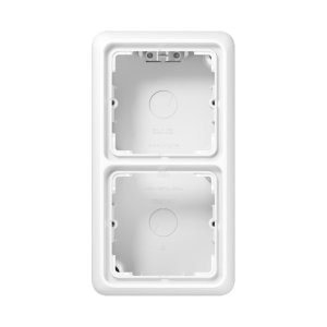 Jung CD582AWW Aufputz-Kappe m. Rahmen 2fa