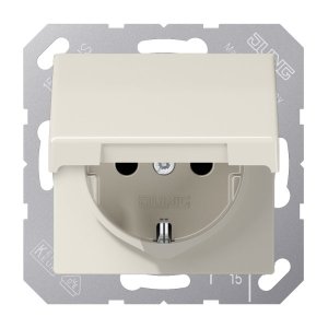 Jung SCHUKO Steckdose m. Klapp AS1520NKL