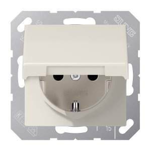 Jung SCHUKO Steckdose m.Klapp AS1520BFKL