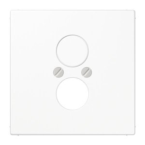 Jung LS962WW Abd. f. 2 Kleinsteckdosen