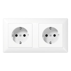 Jung Kabel-Kanal-SCHUKO-Steck AS1522BFWW