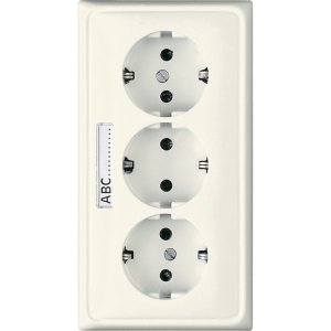 Jung CD523NA Kabel-Kanal-SCHUKO-Steckdos