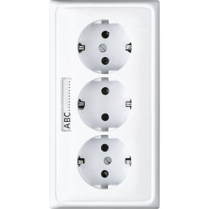 Jung CD523NAWW Kabel-Kanal-SCHUKO-Steckdos