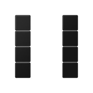 Jung Tastensatz 4fach, F50, S A504TSASWM