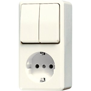 Jung SCHUKO Steckdose mit Seriensch 675A