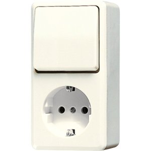 Jung 676A SCHUKO-Steckdose m. Wechsel