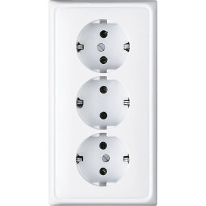 Jung CD523WW Kabel-Kanal-SCHUKO-Steckdos