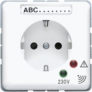 Jung CD521KINAUFWWPL Zentralplatte f. SCHUKO-Ste