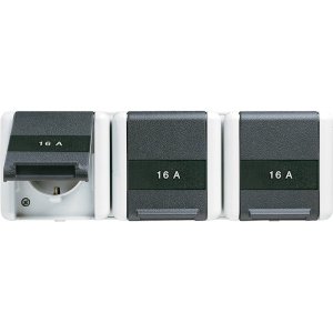 Jung 8230NAW SCHUKO-Steckdose 3fach NA