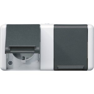 Jung 8220-1W SCHUKO-Steckdose 2fach