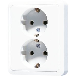 Jung CD5020NWW SCHUKO-Steckdose 2fach