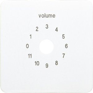 Jung CD594-8WW Abd. f. Lautstaerkesteller