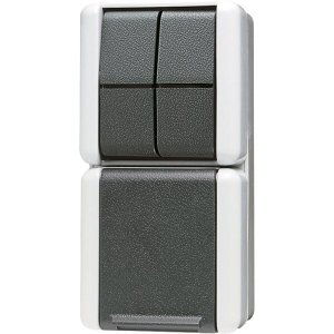 Jung 875W SCHUKO-Steckdose m. Seriens