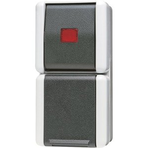 Jung 876KOW SCHUKO-Steckdose m. Kontrol