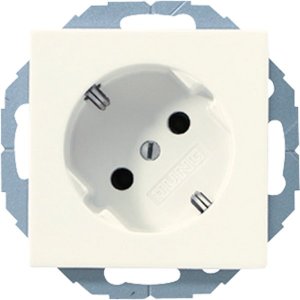 Jung A520-45KI SCHUKO-Steckdose 45 Grad