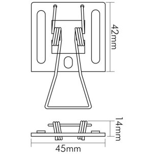 Nobile EINBAUFEDER2ERSETFÜRLEDPANELQ28/Q4, 1560980001, EINBAUFEDER-2ER-SET-