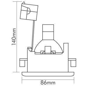 Nobile Einbauleuchte  WT50Q-GO-MATT, 1586508001